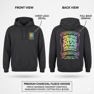 ​Rip Curl Eddie Aikau Big Wave Invitational Hoodie Black Men's Medium NWT Waimea